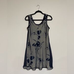 VTG 90s J.R. Nites Caliendo Sheer Floral Mini Dress Size 6 NWT Whimsigoth Fairy